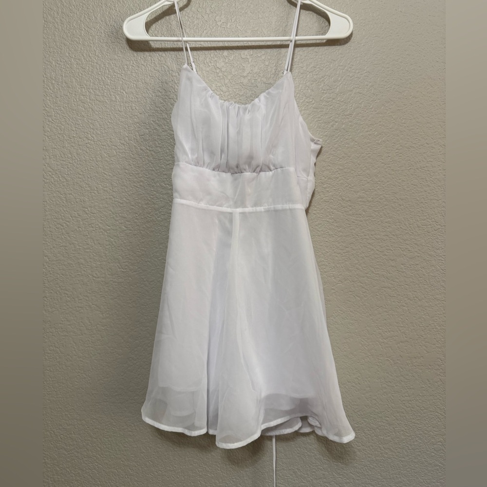 Lucy in the Sky White Sheer Romper